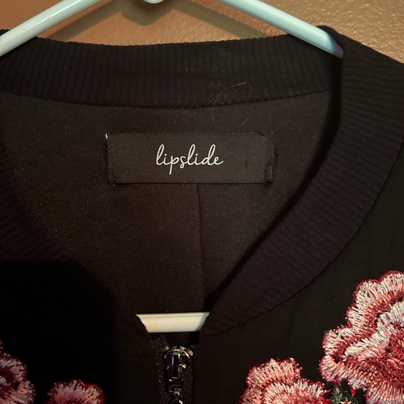 Lipslide, black zip up jacket - Picture 4 of 4
